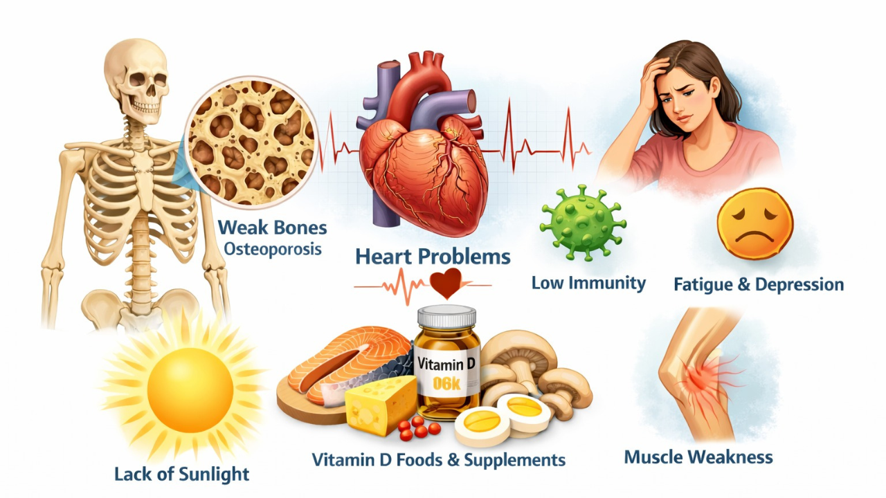 Vitamin D Deficiency_ How It Affects Your Bones, Heart, and Overall Health